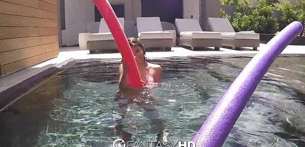  FantasyHD - BlowJob in the pool by Michelle Martinez